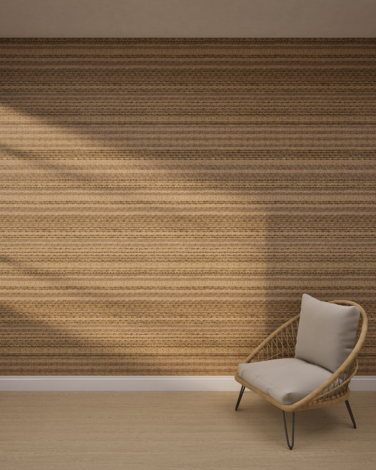 Layered Horizon Texture Sand Clay Wallpaper