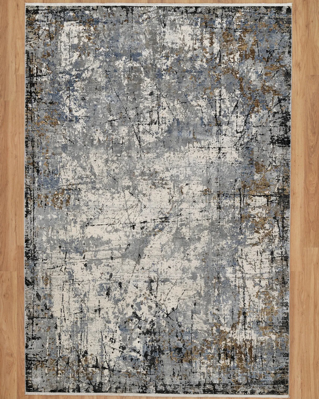 Assorted Blue Abstract Carpet