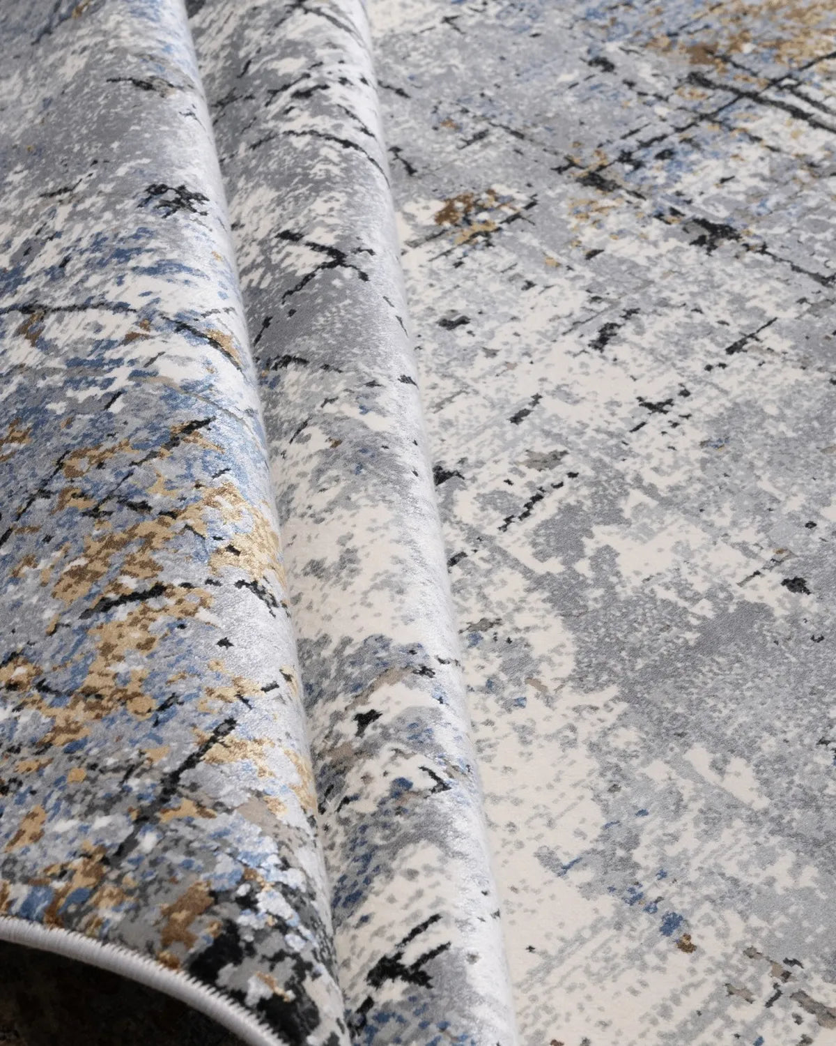 Assorted Blue Abstract Carpet