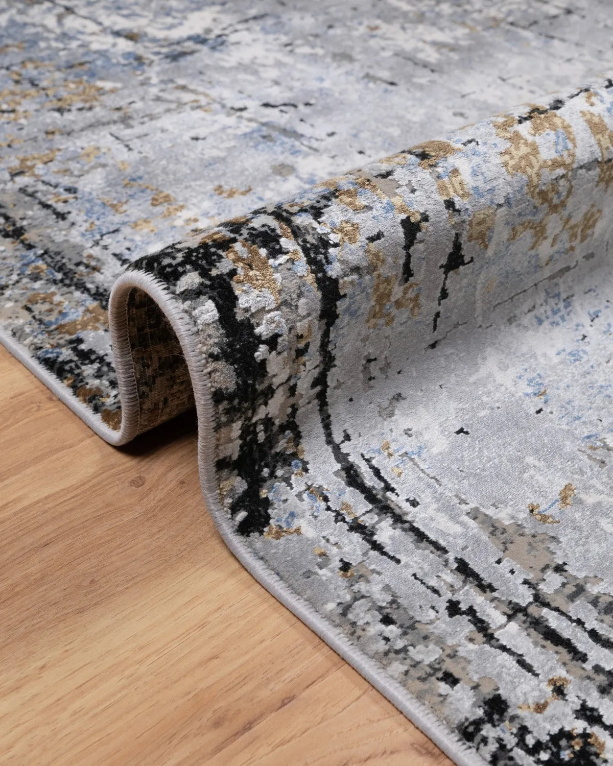 Assorted Blue Abstract Carpet