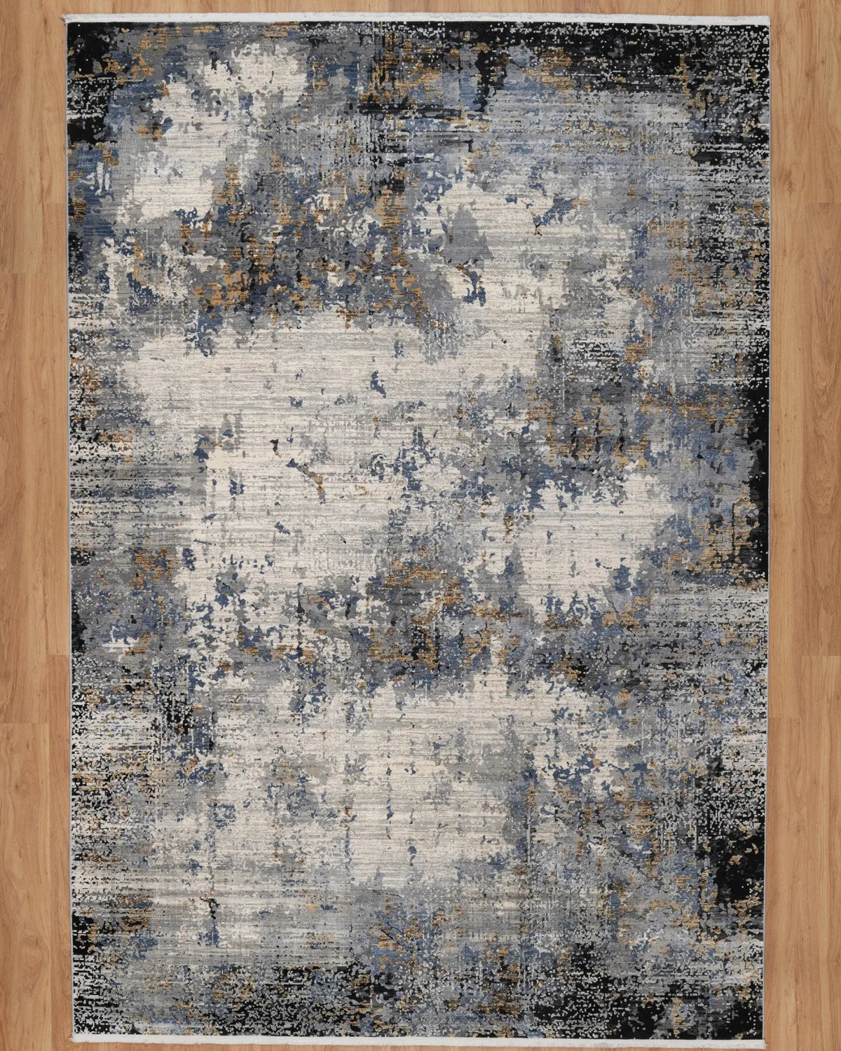 Assorted Blue Cream Textured Carpet