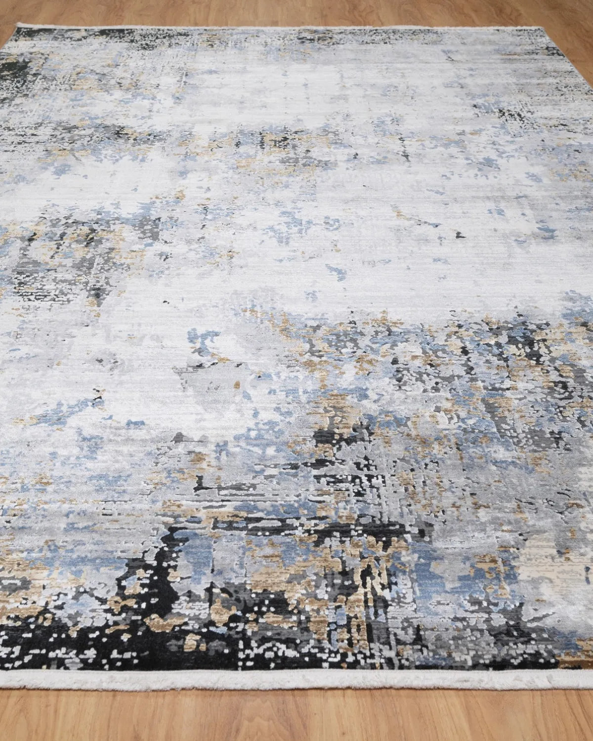 Assorted Blue Cream Textured Carpet