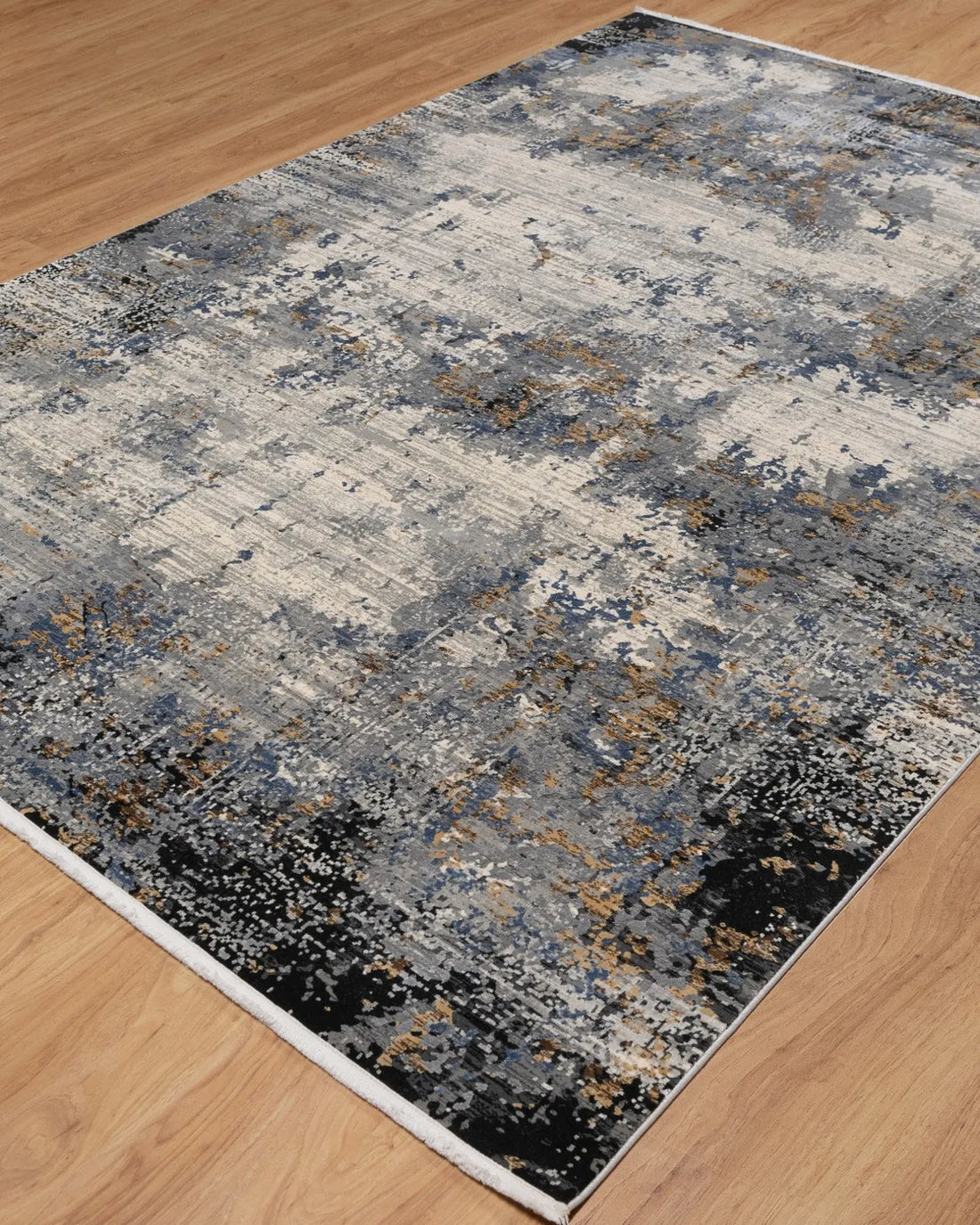 Assorted Blue Cream Textured Carpet