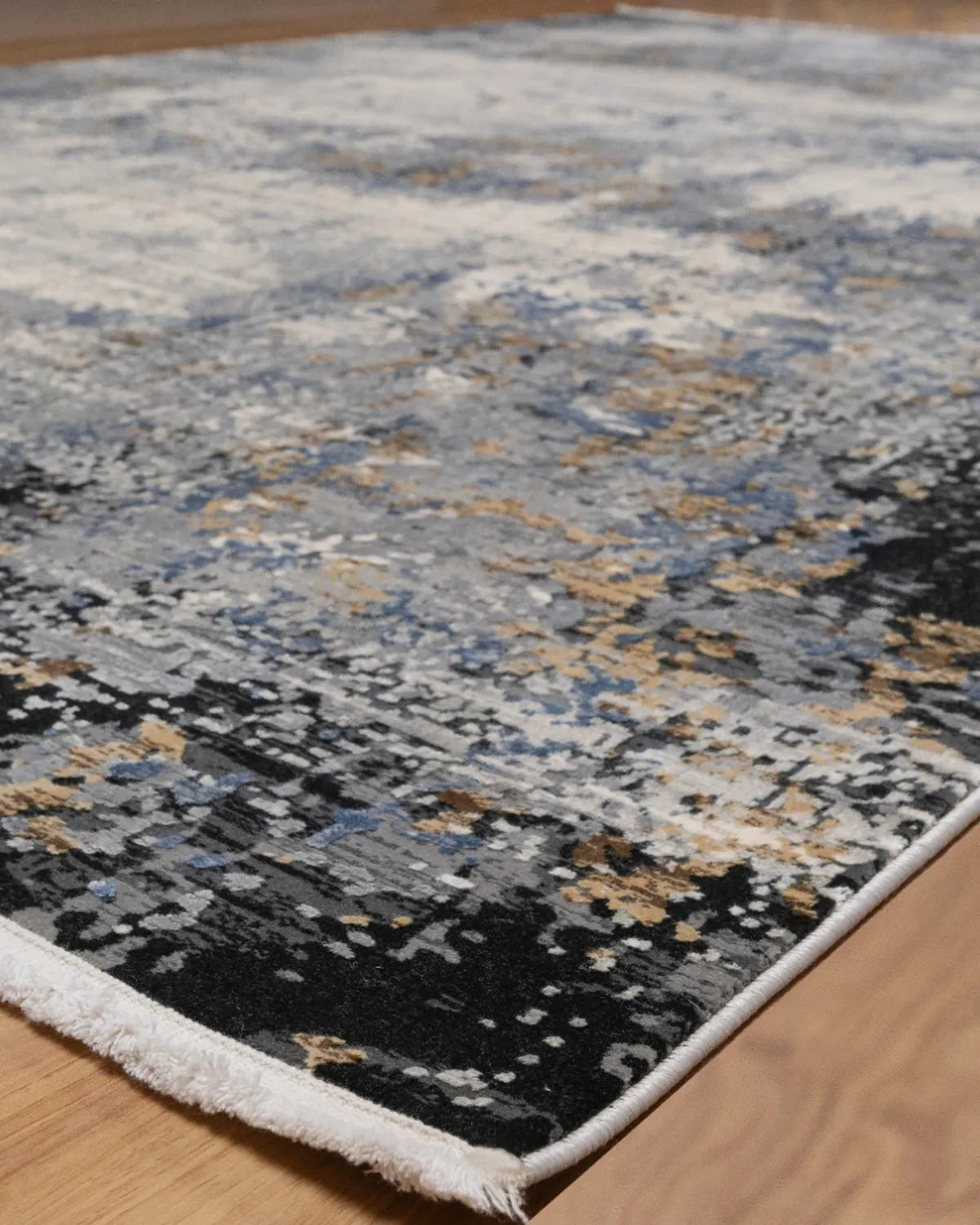 Assorted Blue Cream Textured Carpet