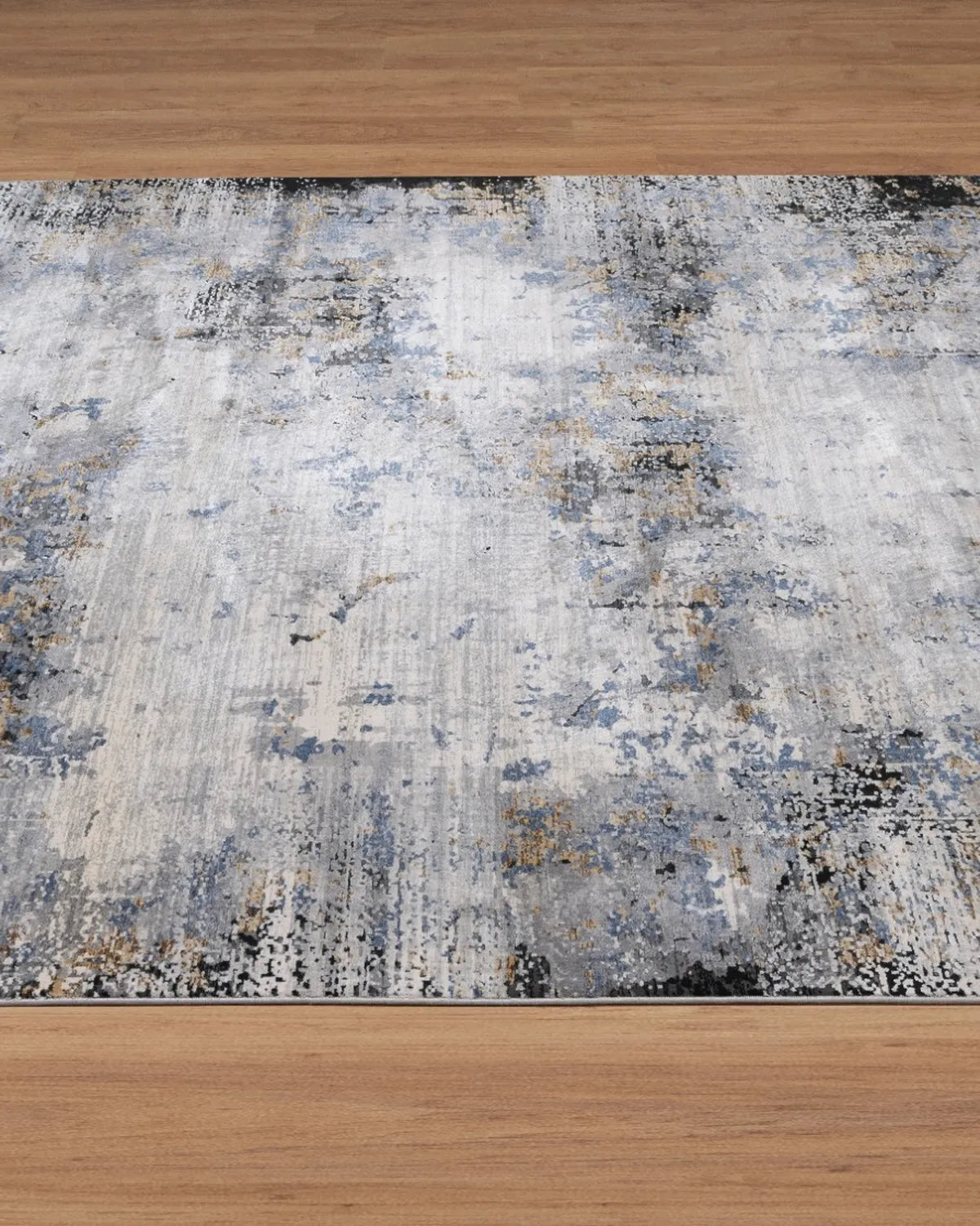 Assorted Blue Cream Textured Carpet