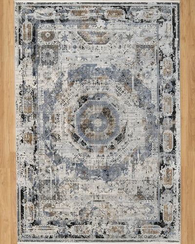 Assorted Blue Vintage Medallion Carpet