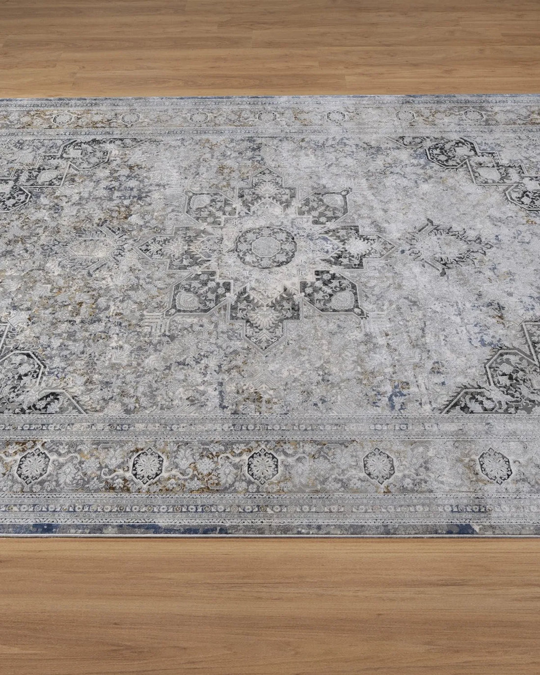 Assorted Blue Grey Classic Medallion Carpet