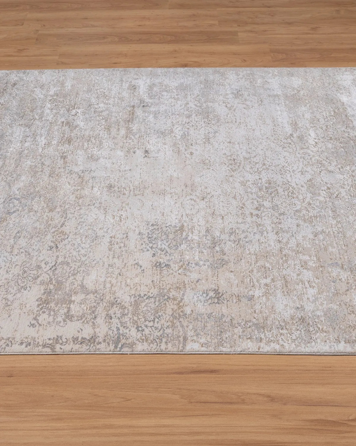 Beige Vintage Distressed Carpet