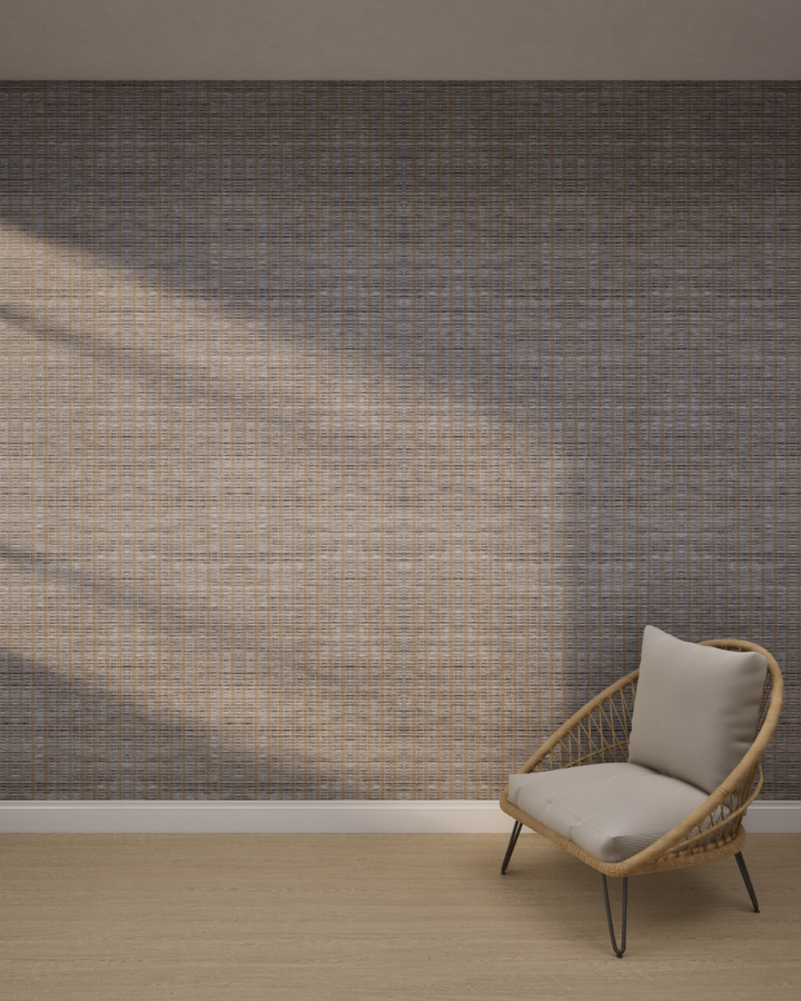 Urban Check Texture Dusty Slate Wallpaper