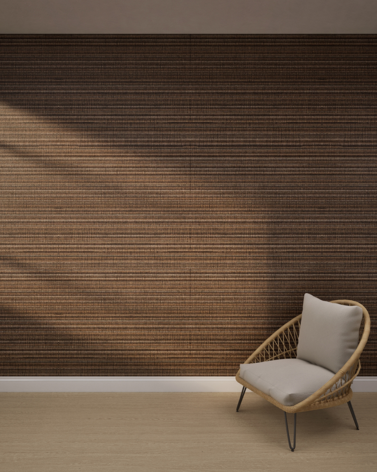 Earthline Texture Cocoa Grain Wallpaper