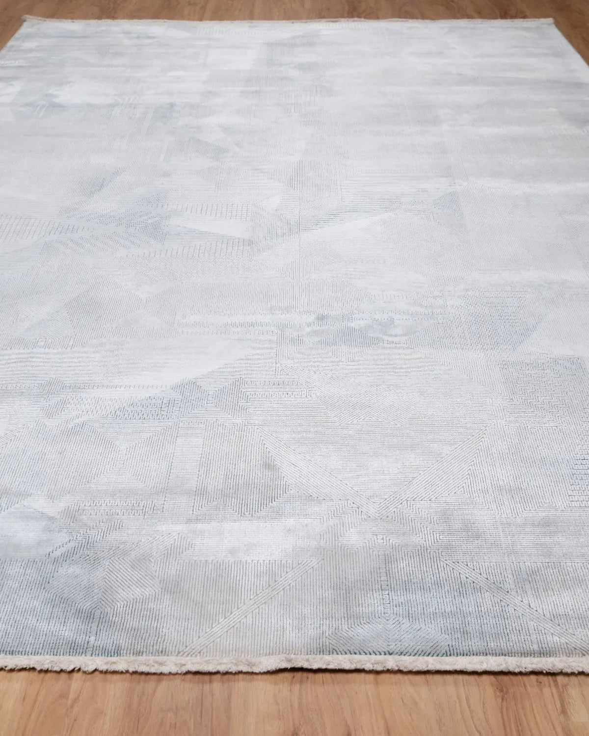 Assorted Grey Abstract Geometric Carpet