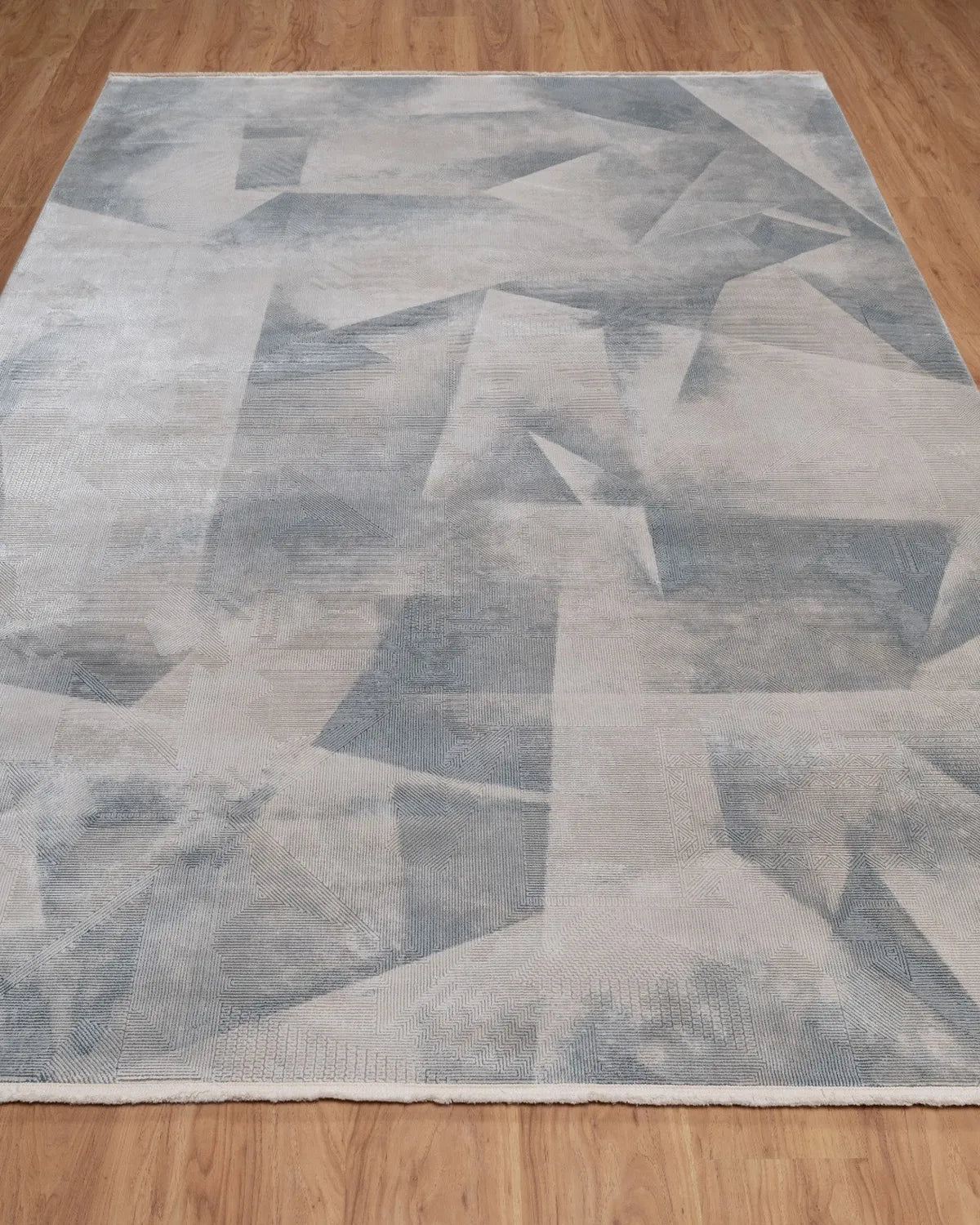 Assorted Grey Abstract Geometric Carpet