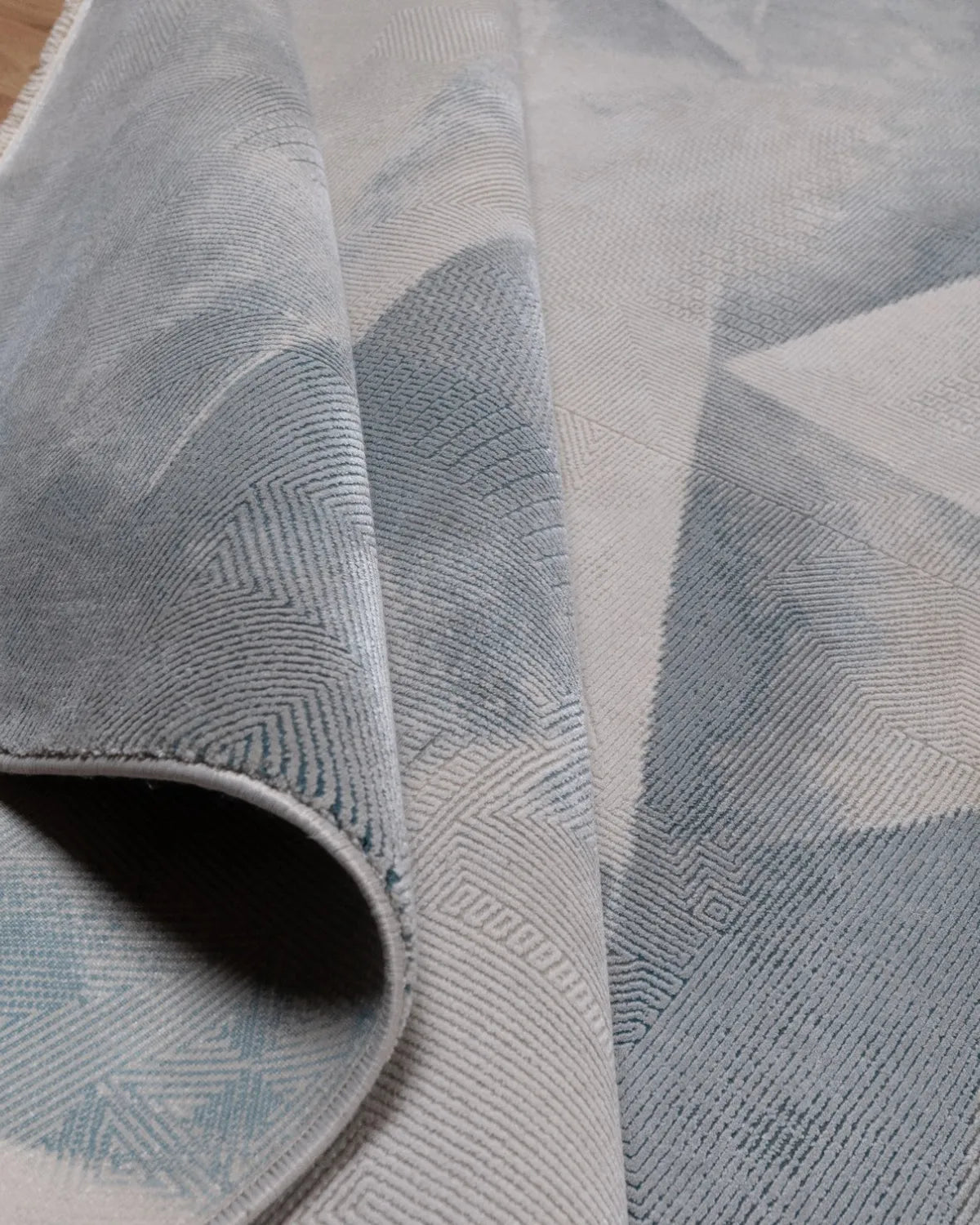 Assorted Grey Abstract Geometric Carpet