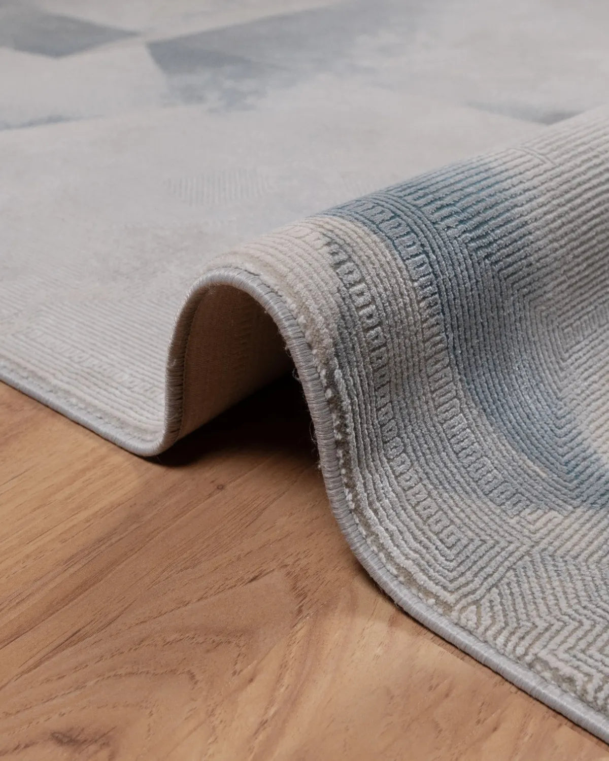 Assorted Grey Abstract Geometric Carpet