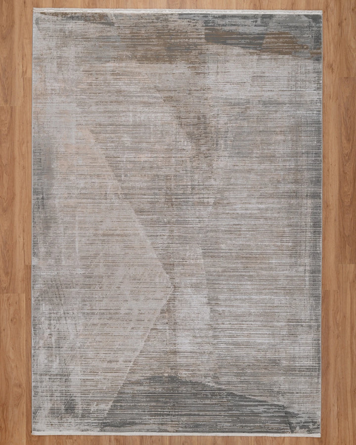Assorted Beige Grey Linear Abstract Carpet