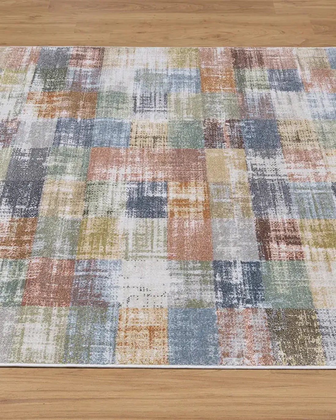 Cream Yellow Multicolor Abstract Carpet