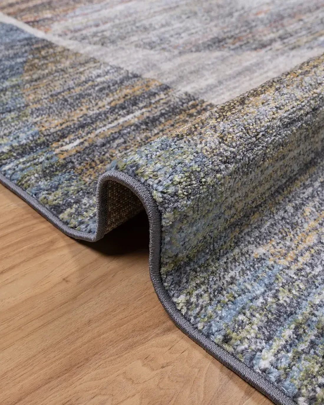 Dark Grey Blue Curve Carpet