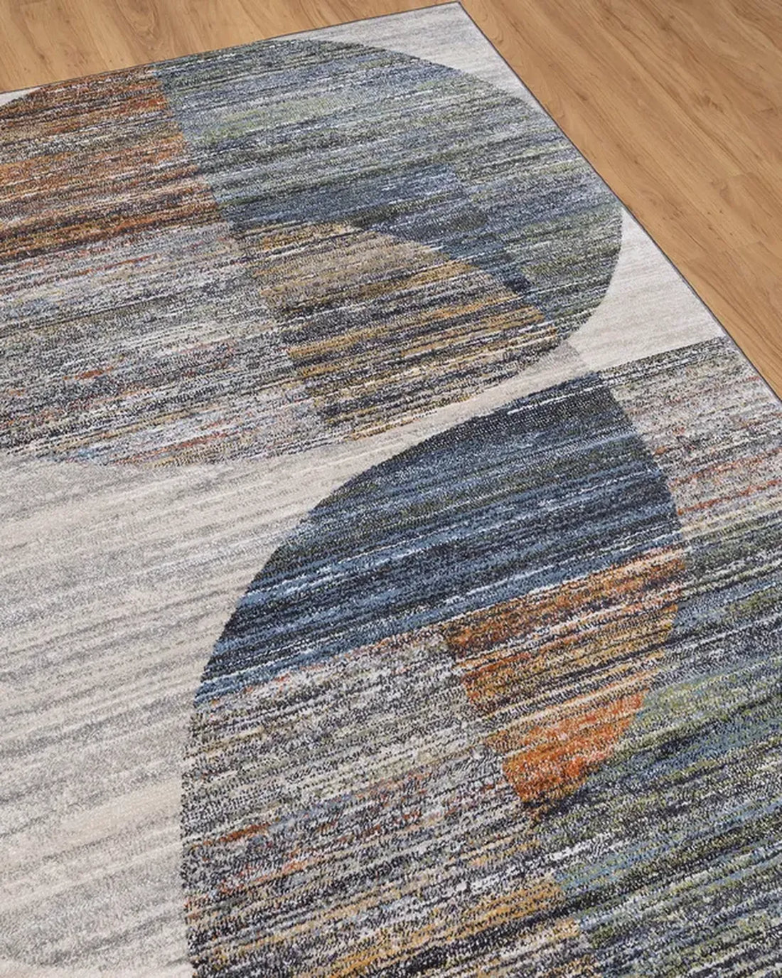 Dark Grey Blue Curve Carpet