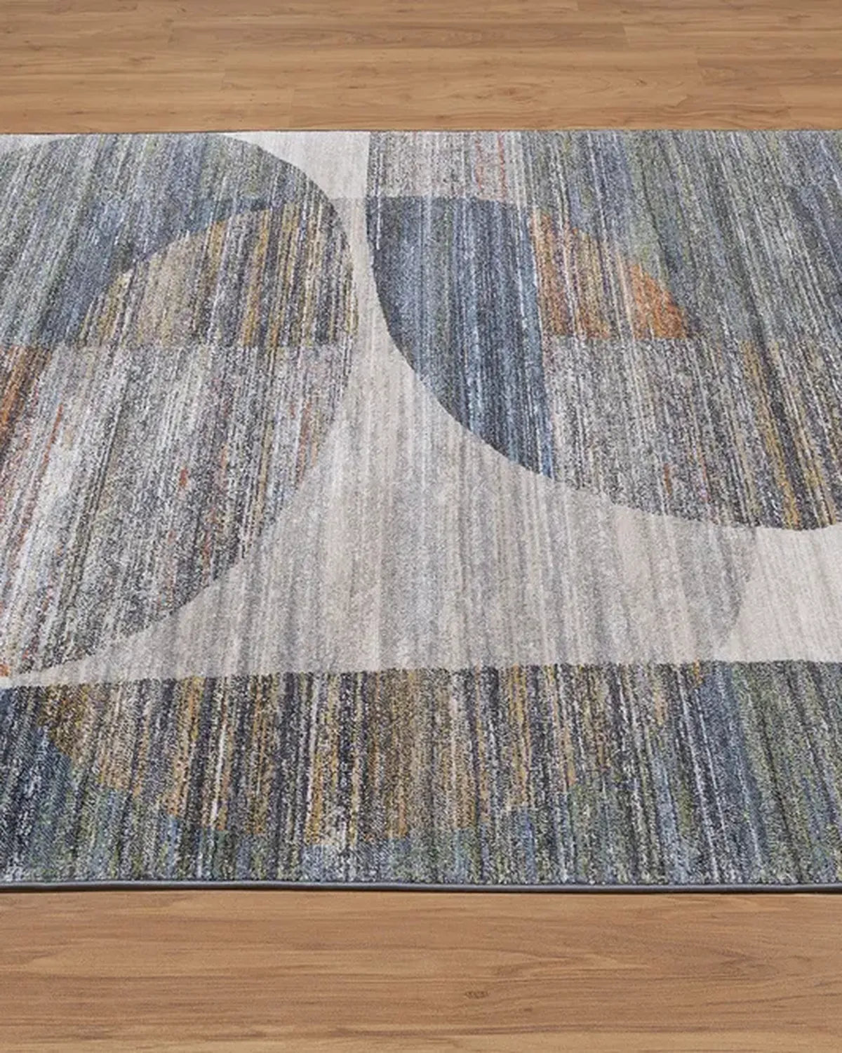 Dark Grey Blue Curve Carpet