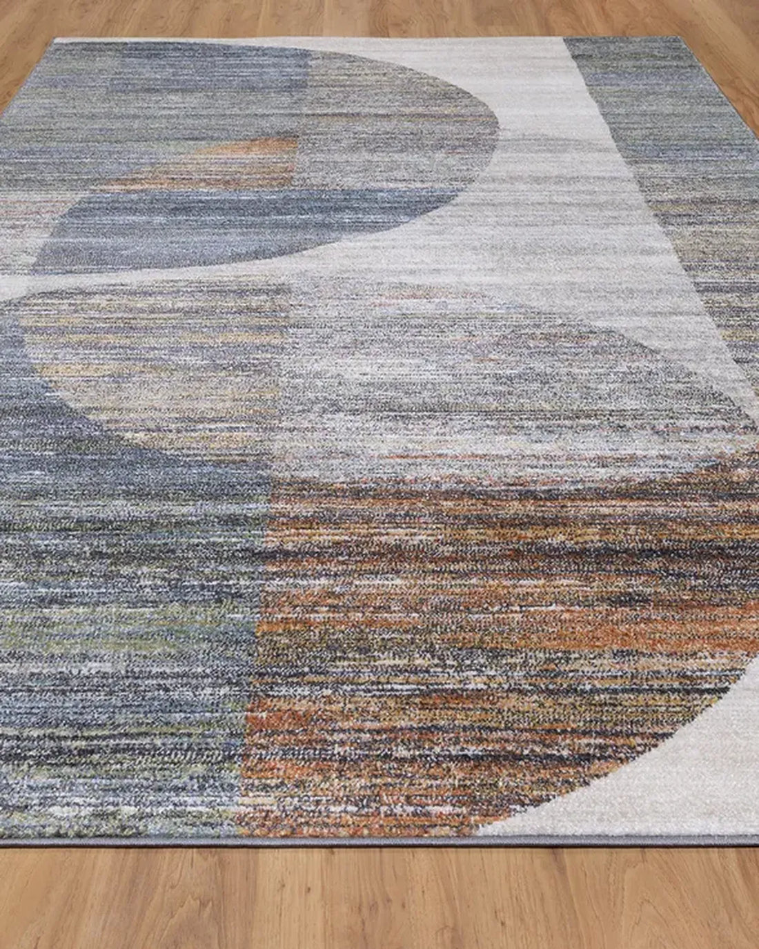 Dark Grey Blue Curve Carpet