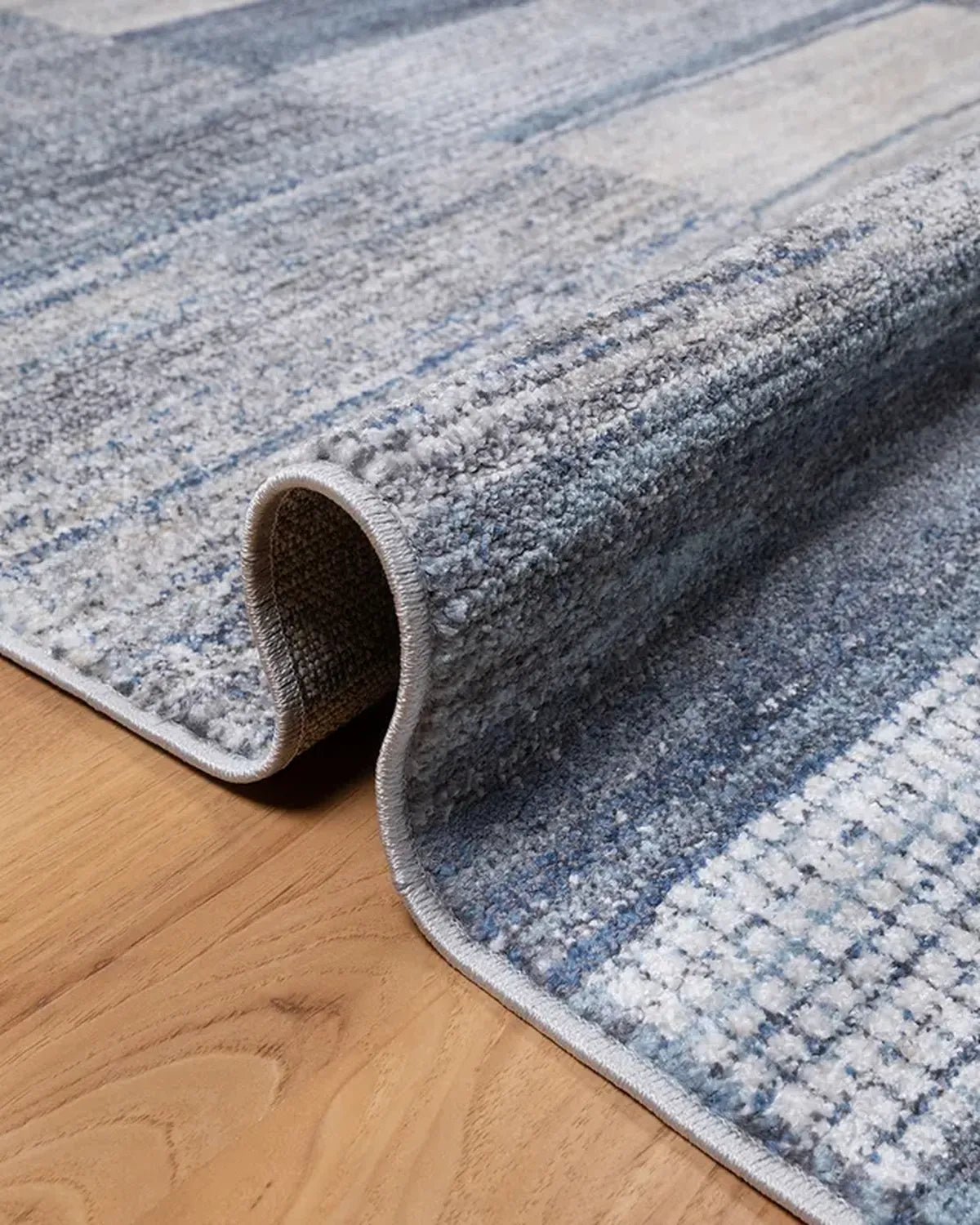 Dark Grey Blue Block Carpet