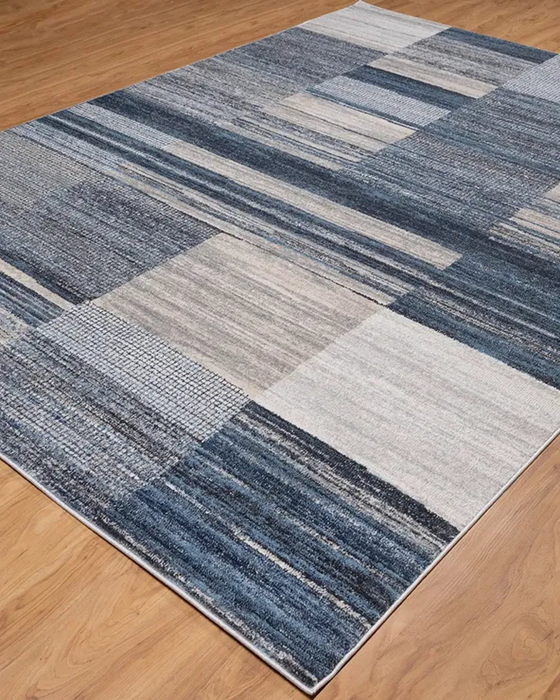 Dark Grey Blue Block Carpet
