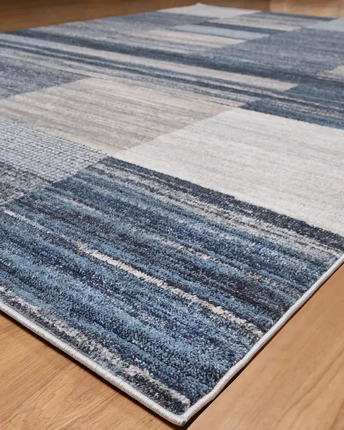 Dark Grey Blue Block Carpet