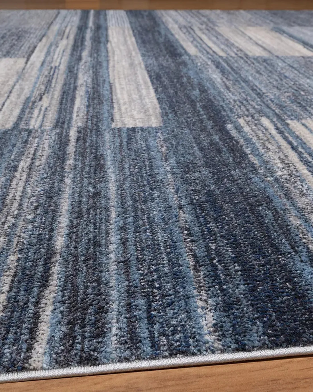 Dark Grey Blue Block Carpet