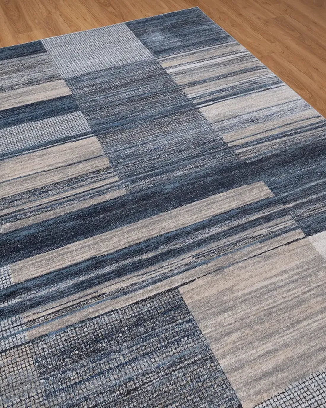 Dark Grey Blue Block Carpet