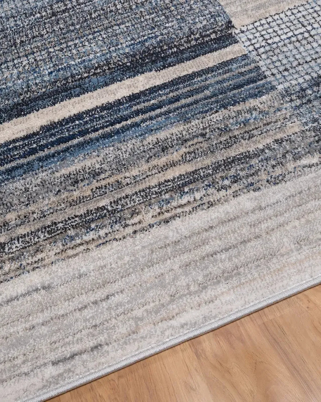 Dark Grey Blue Block Carpet