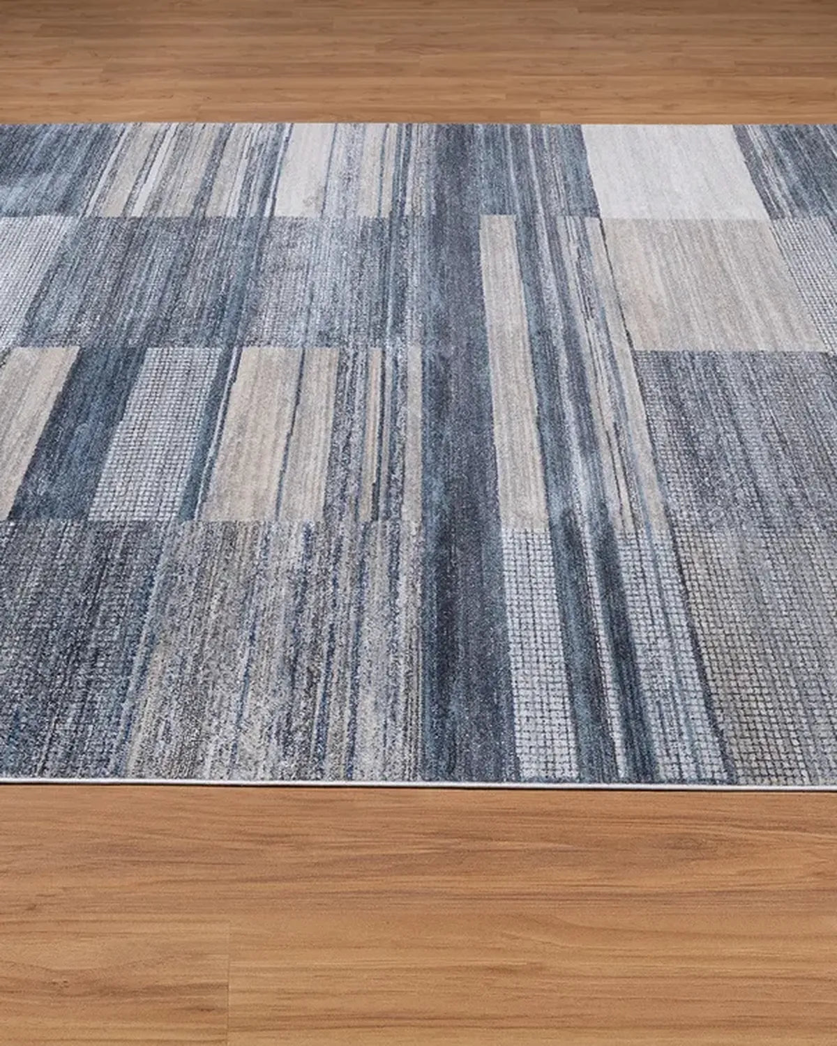 Dark Grey Blue Block Carpet