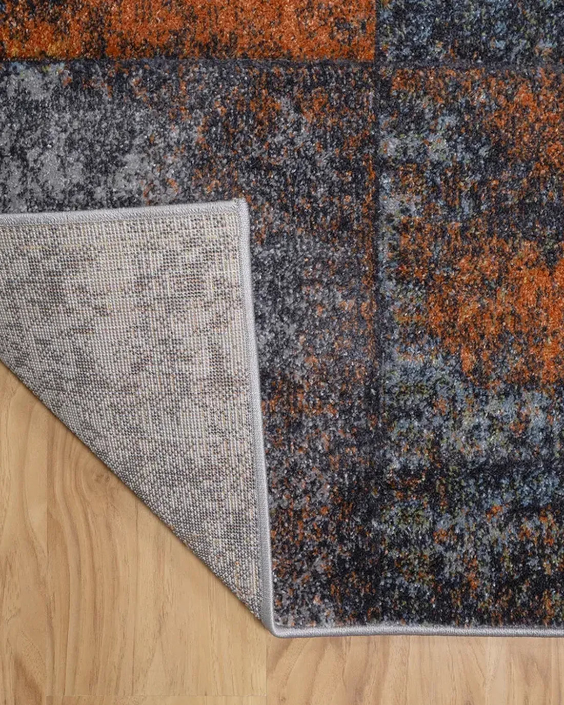 Dark Grey Green Block Carpet