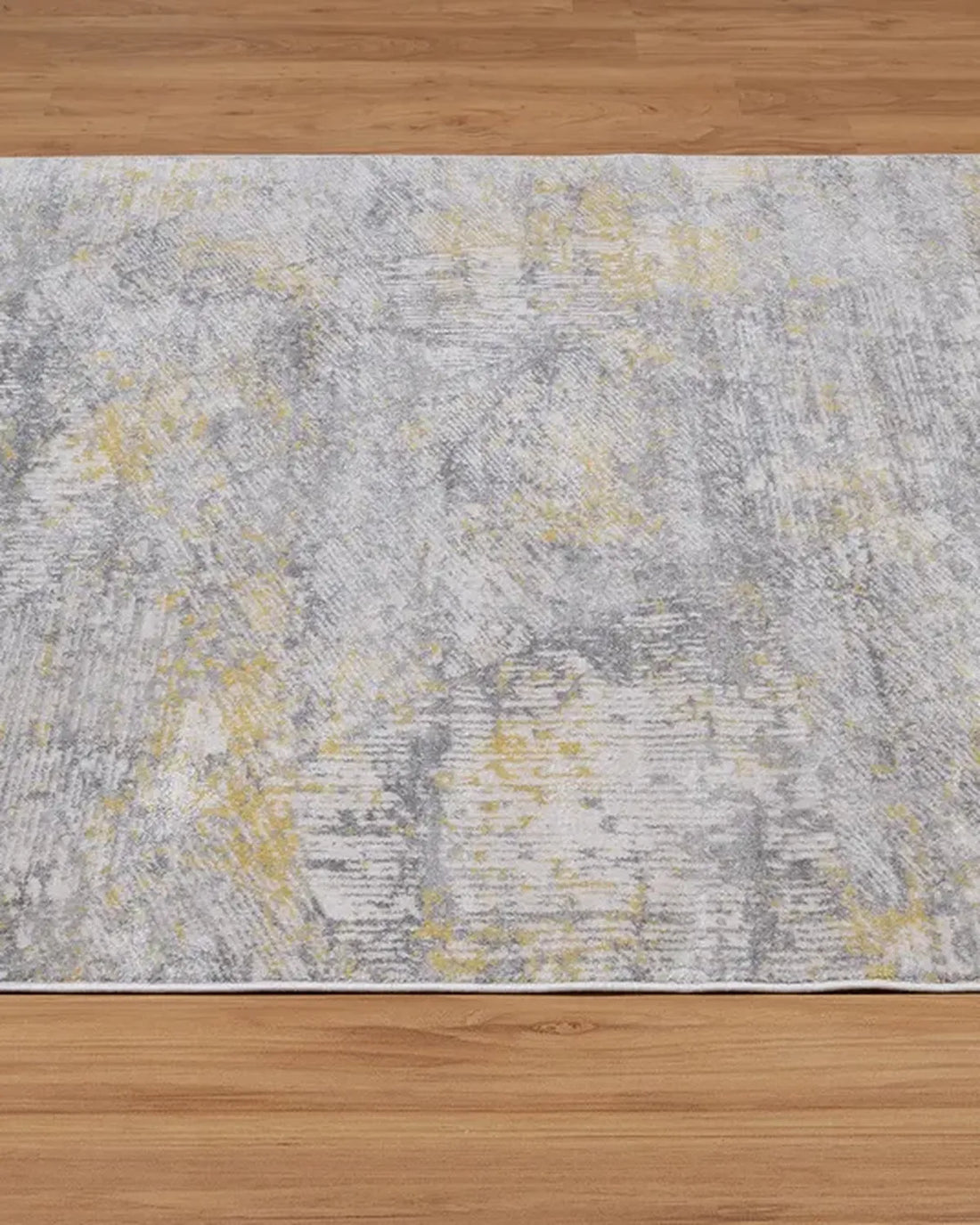Cream Light Yellow Abstract Carpet