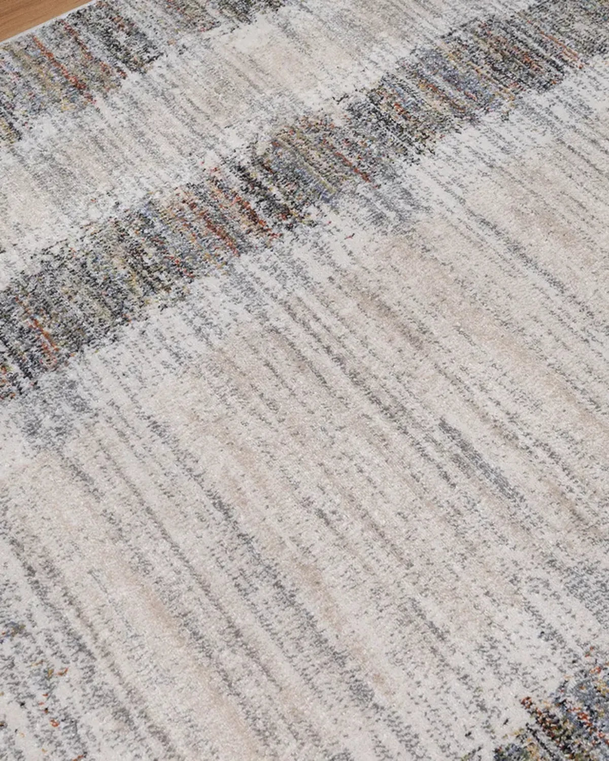 Cream Blue Gradient Border Carpet