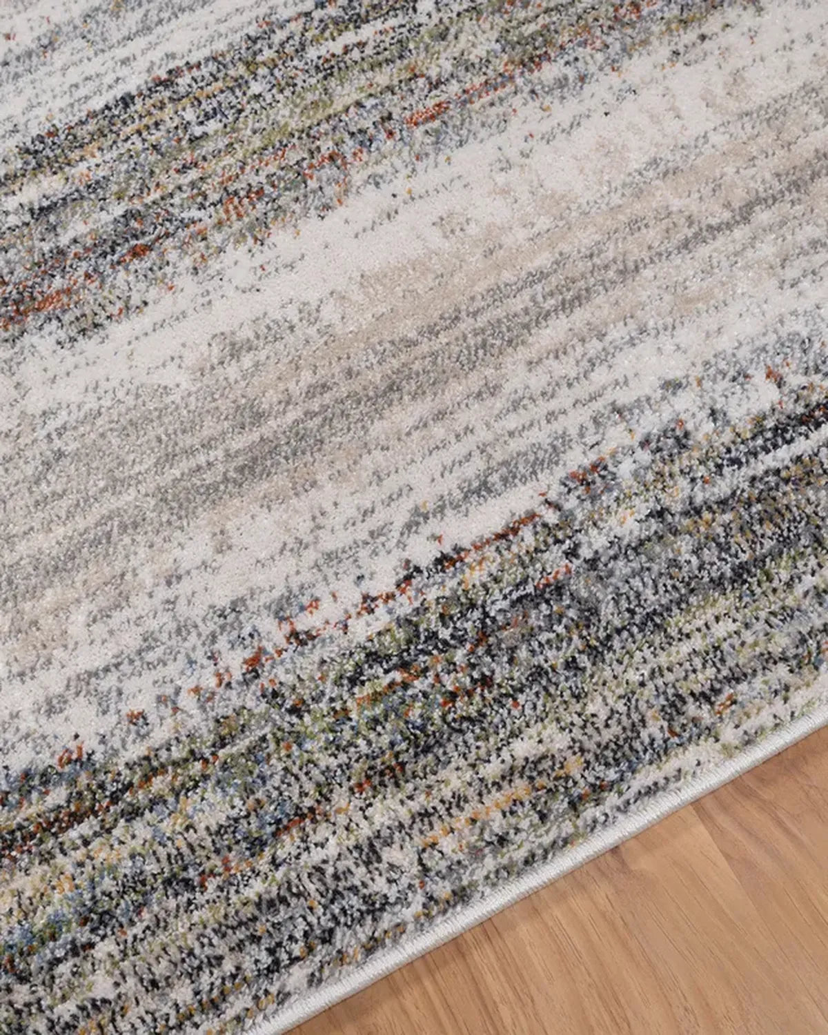 Cream Blue Gradient Border Carpet