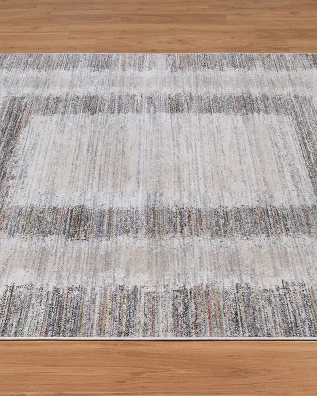 Cream Blue Gradient Border Carpet