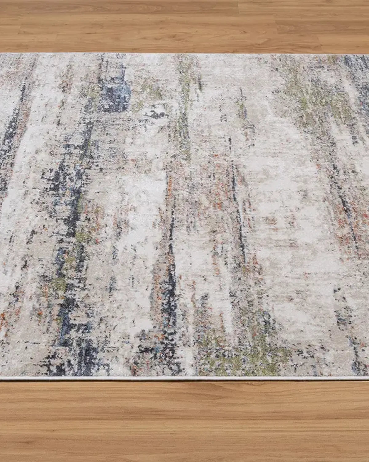 Light Beige Green Abstract Carpet