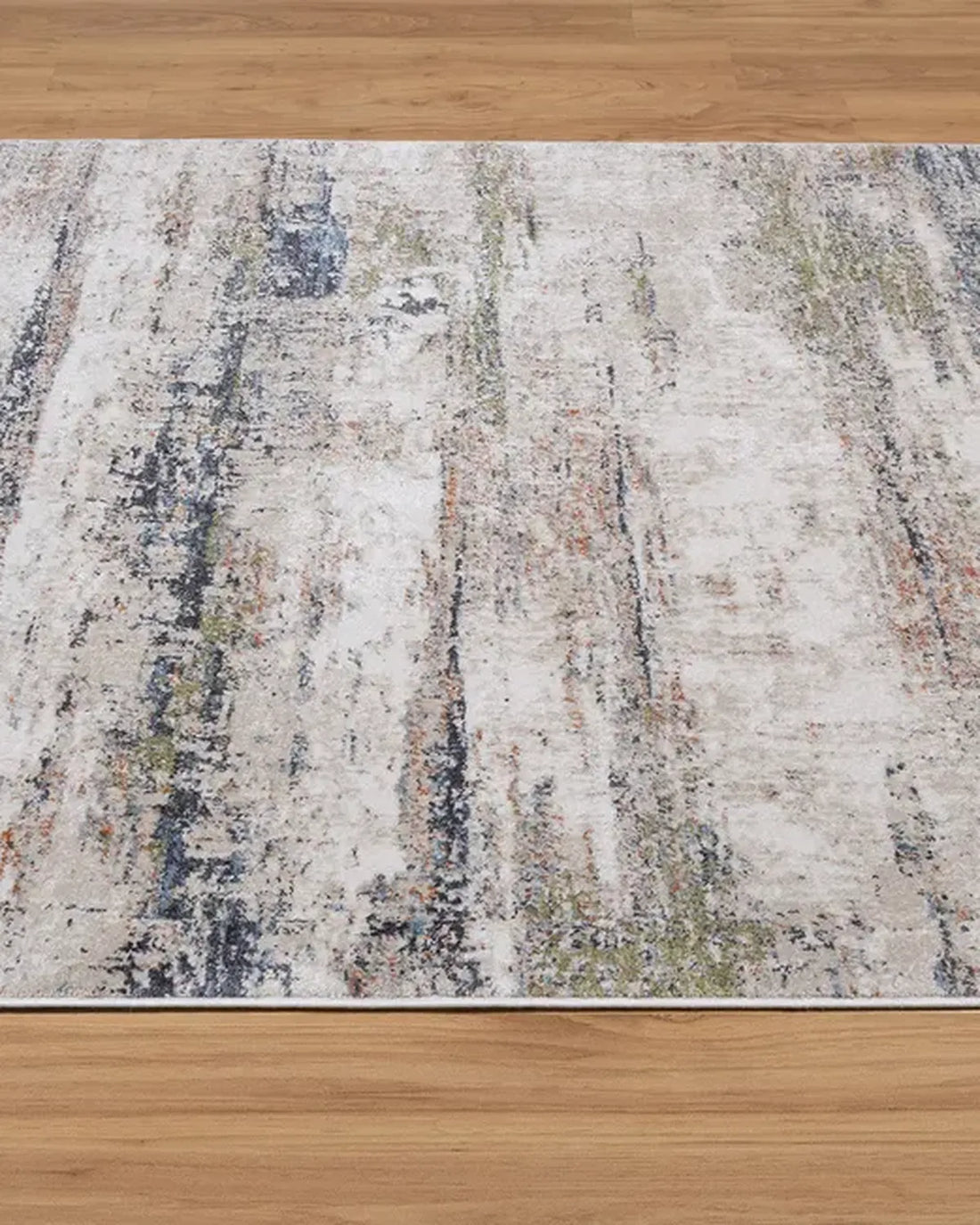 Light Beige Green Abstract Carpet