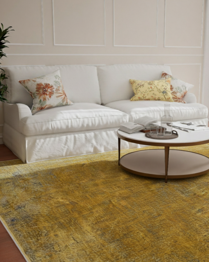 Assorted Mustard Vintage Carpet