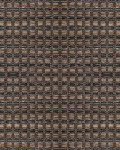 Mocha Brown Grid Weave Wallpaper