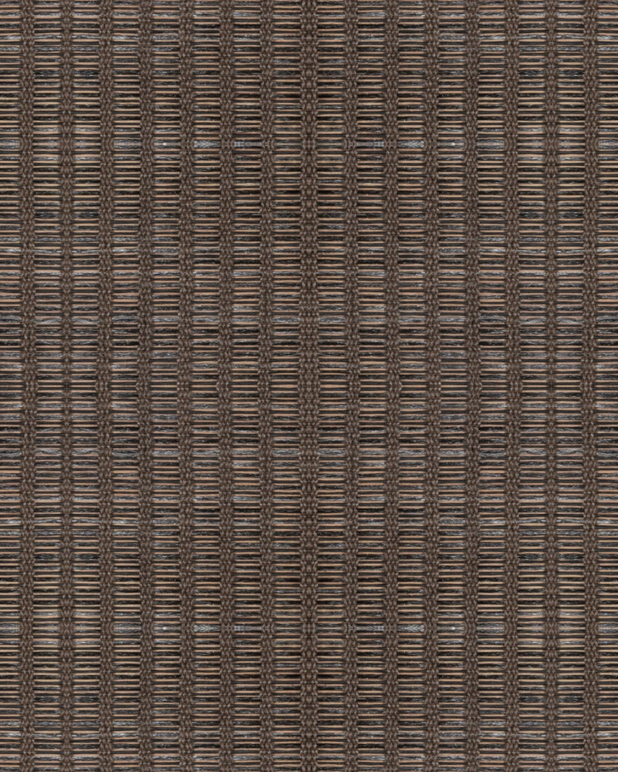 Mocha Brown Grid Weave Wallpaper