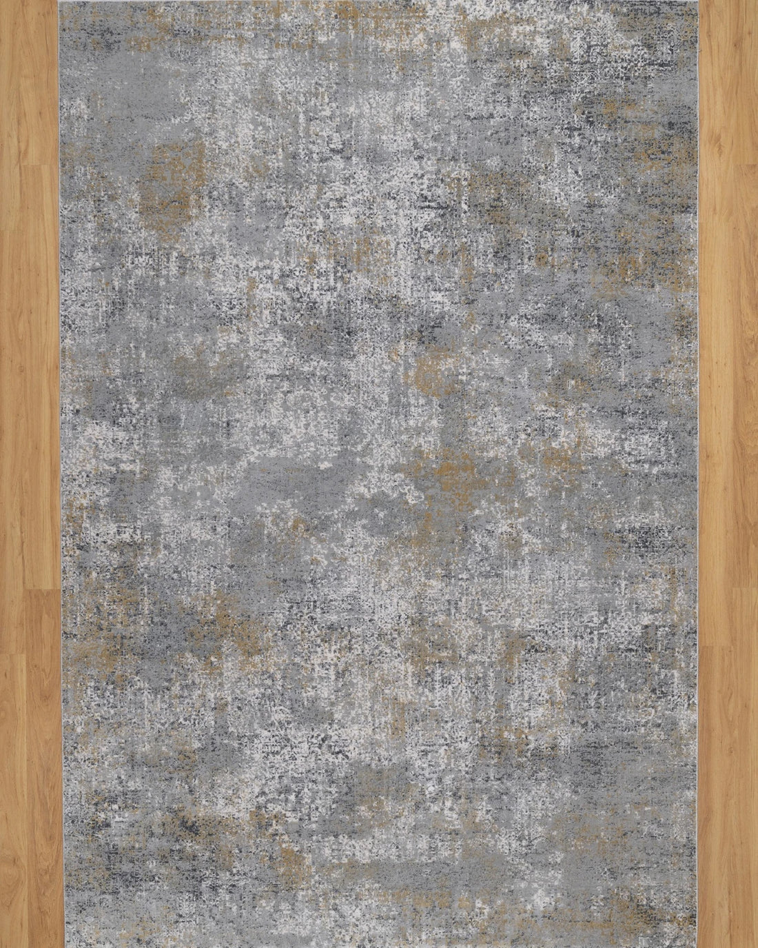 Assorted Grey Gold Textured Abstract Carpet