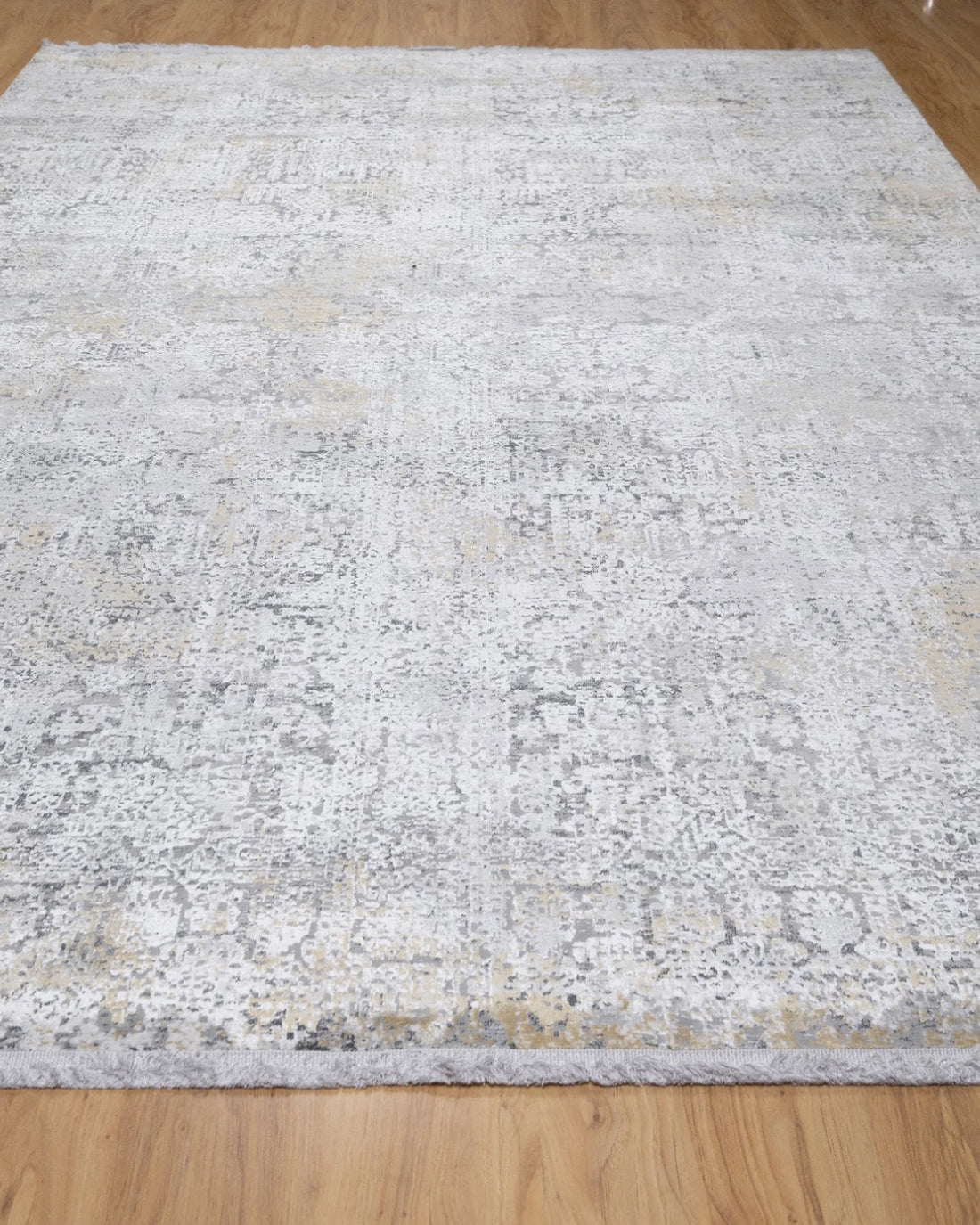 Assorted Grey Gold Textured Abstract Carpet