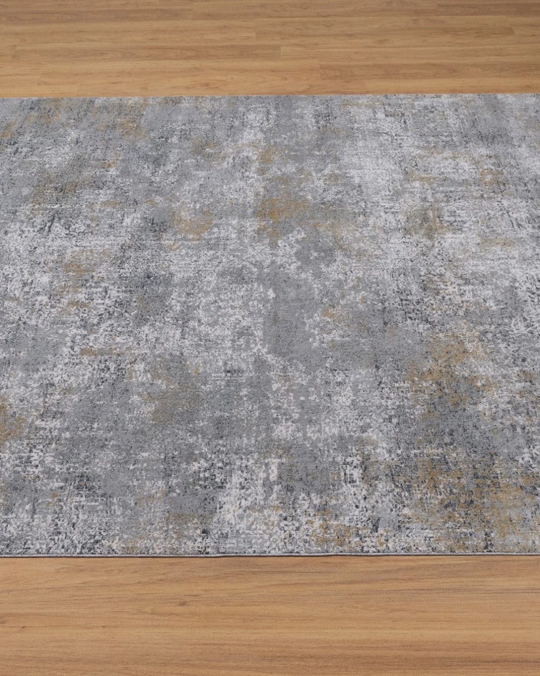 Assorted Grey Gold Textured Abstract Carpet