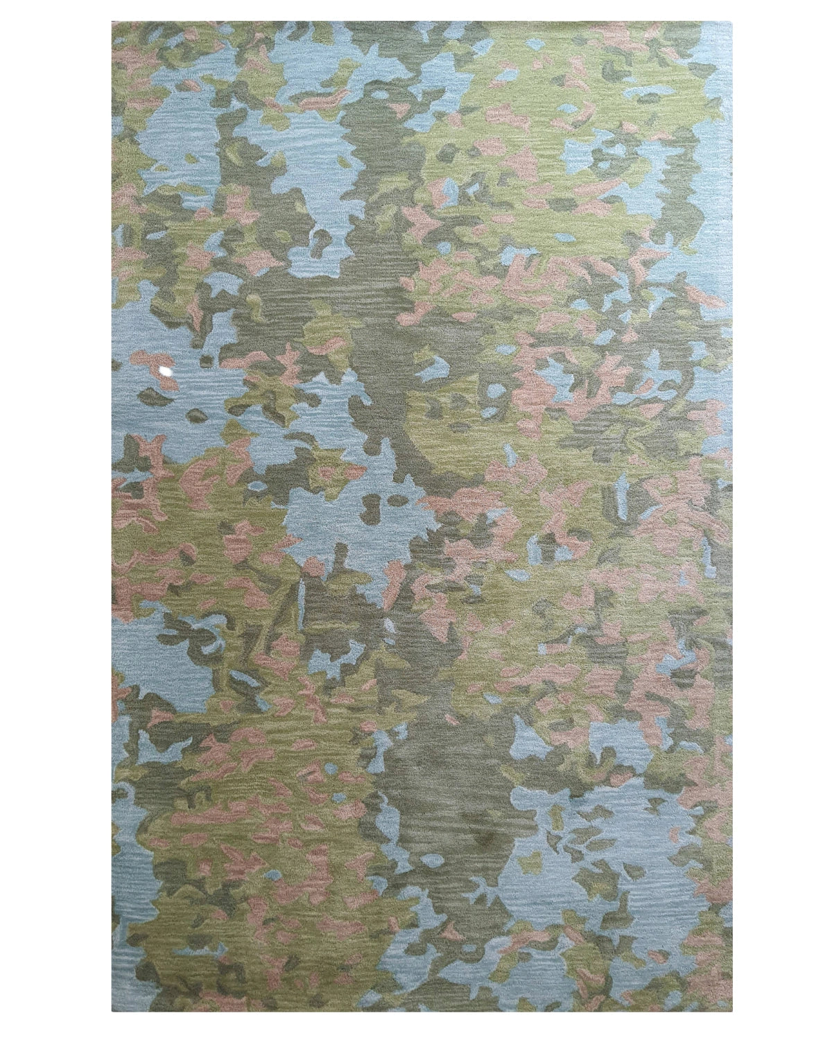 Abstract Botanical Camouflage Pattern Carpet