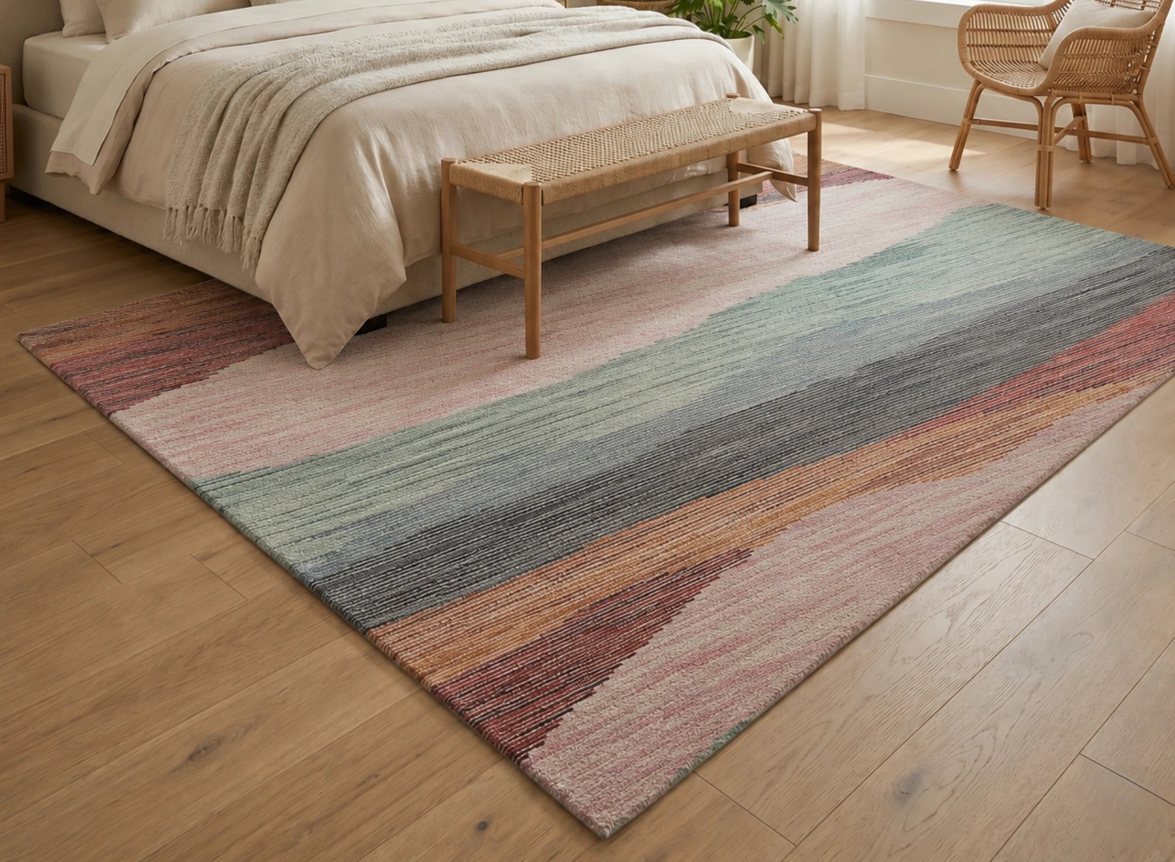 Modern Abstract Gradient Pattern Carpet
