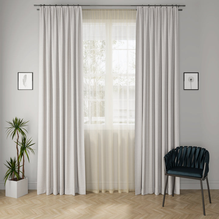 Linux Ash Curtain Fabric