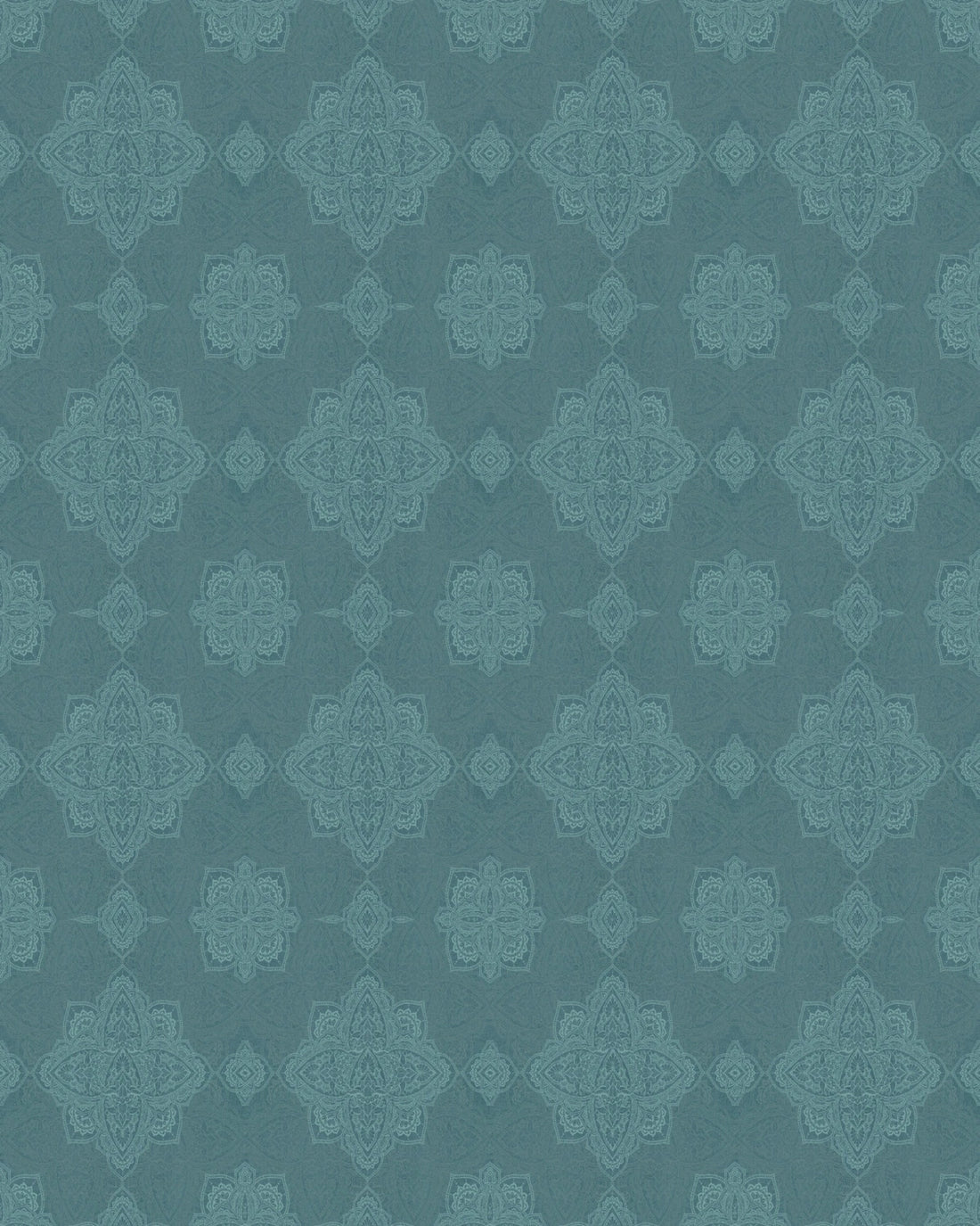 Boho Marrakech Geometric Mandala Wallpaper – Dark Teal