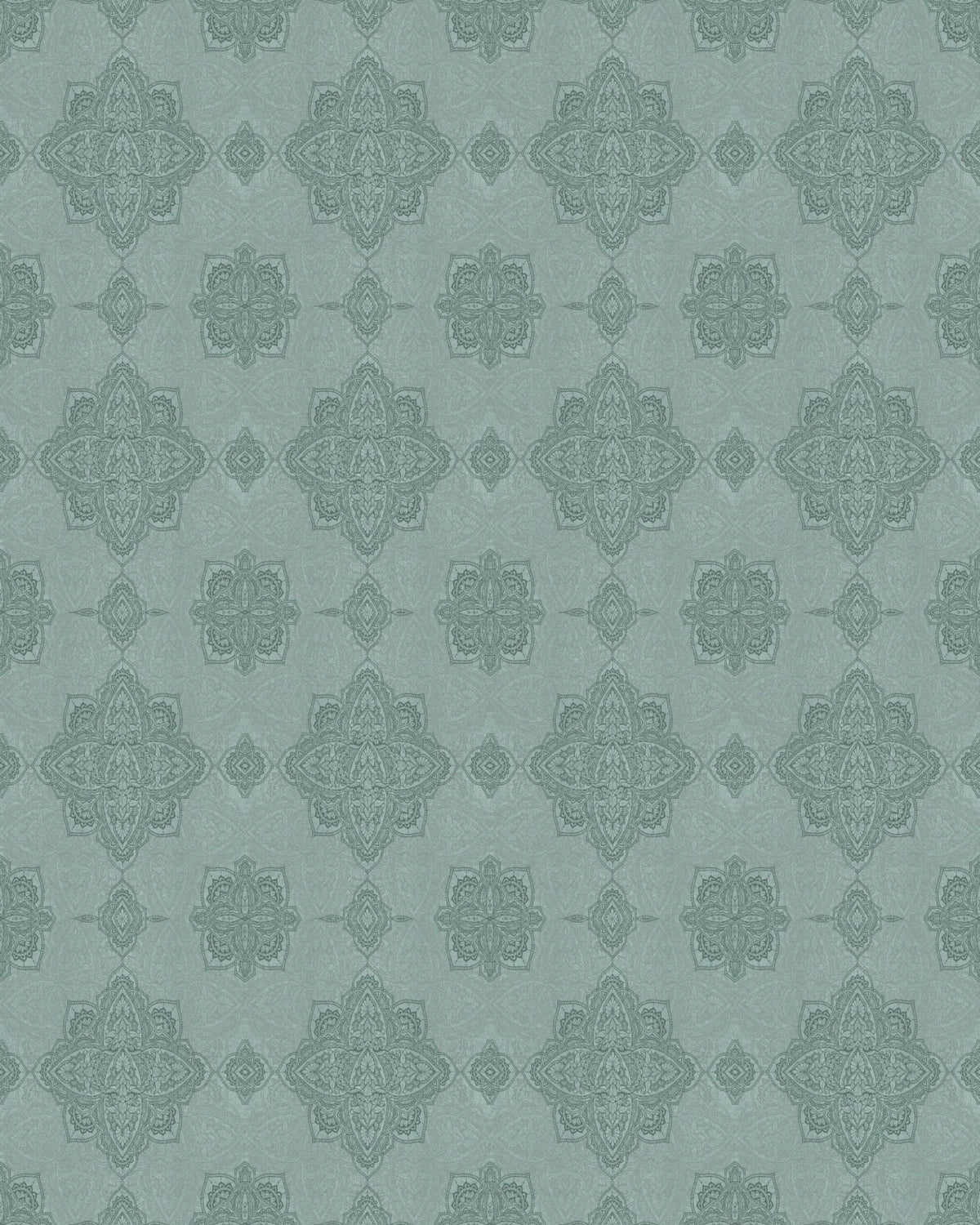 Boho Marrakech Geometric Mandala Wallpaper – Teal
