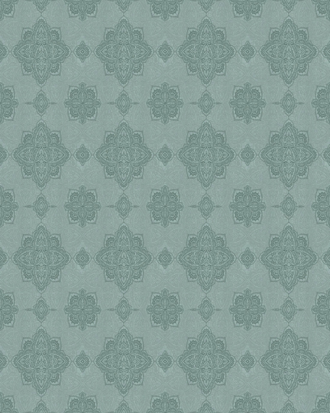 Boho Marrakech Geometric Mandala Wallpaper – Teal